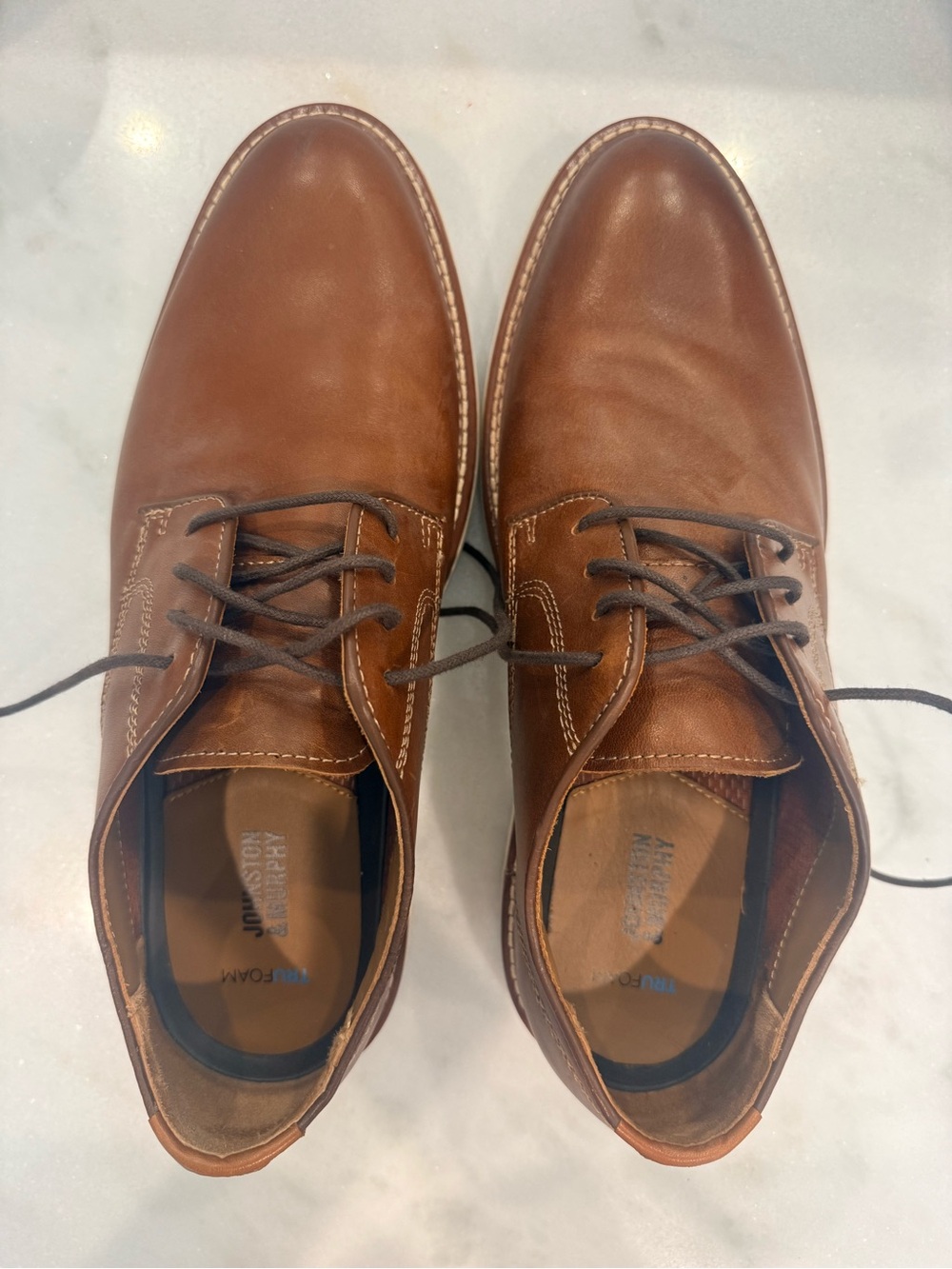 Johnston & Murphy Men's Tan Brown Leather Chukka Boots